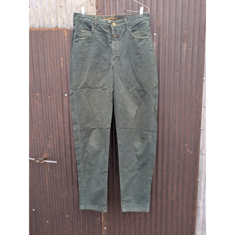 Vintage Girbaud Jeans Women Size 11/12 Hunter Green Destroyed Grunge 90s Goblin